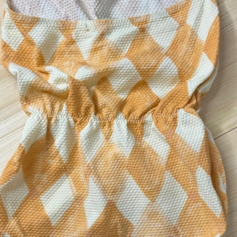 Bobo Choses Yellow and White Geometric Kids One-Piece Swim